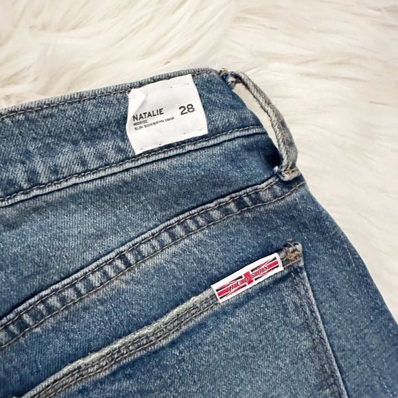 New Hudson Size 28 Natalie Midrise Slim Boyfriend Crop Jeans in MARGARITA - Picture 11 of 13
